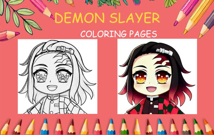 demon slayer coloring pages