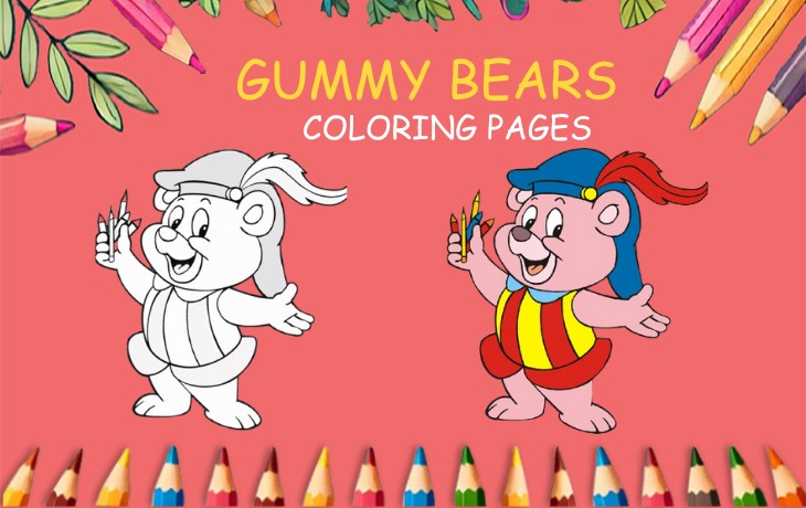 gummy bear coloring page