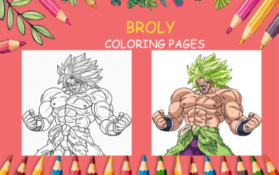 broly coloring pages