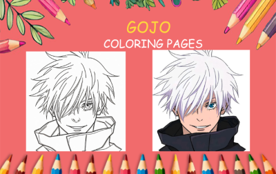 gojo coloring pages