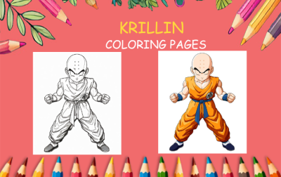 krillin coloring pages