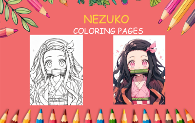 nezuko coloring pages