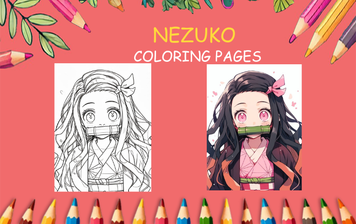 nezuko coloring pages