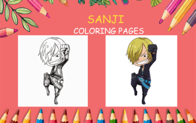 sanji coloring pages
