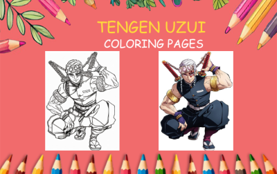 tengen uzui coloring pages