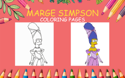 marge simpson coloring pages