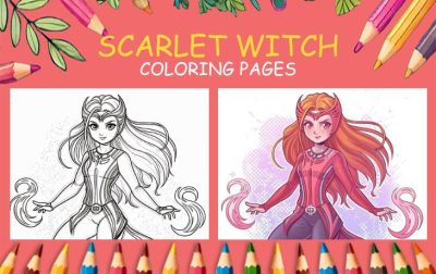 Scarlet Witch Coloring Pages