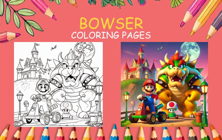 bowser coloring pages