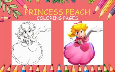 princess peach coloring pages
