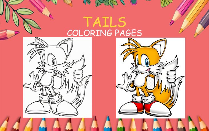 tails coloring pages