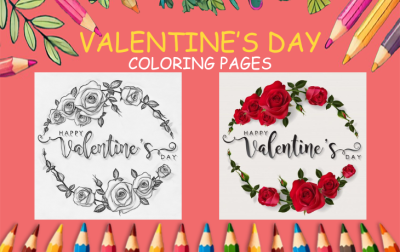 valentine's day coloring pages