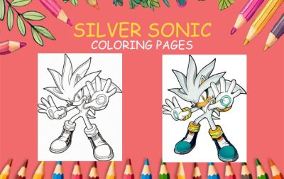 silver sonic coloring pages