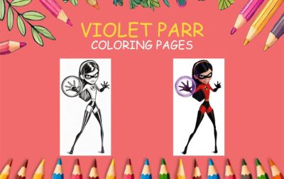 violet parr Coloring pages