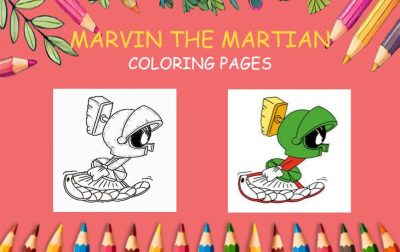 marvin the martian coloring pages