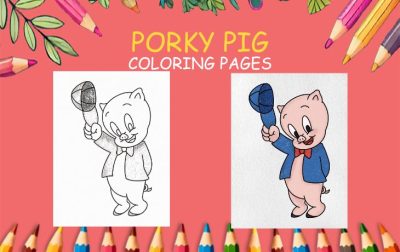 porky pig coloring pages