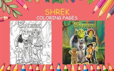 SHREK COLORING PAGES