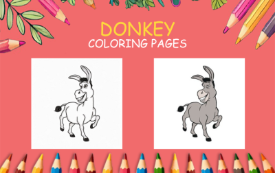 Donkey Coloring Pages