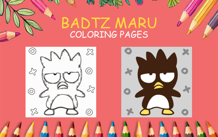 badtz maru coloring pages