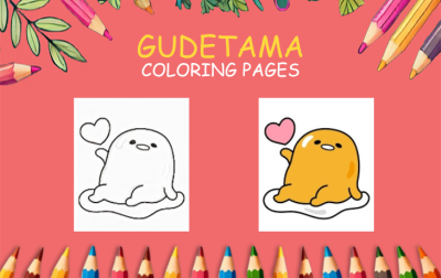gudetama coloring pages