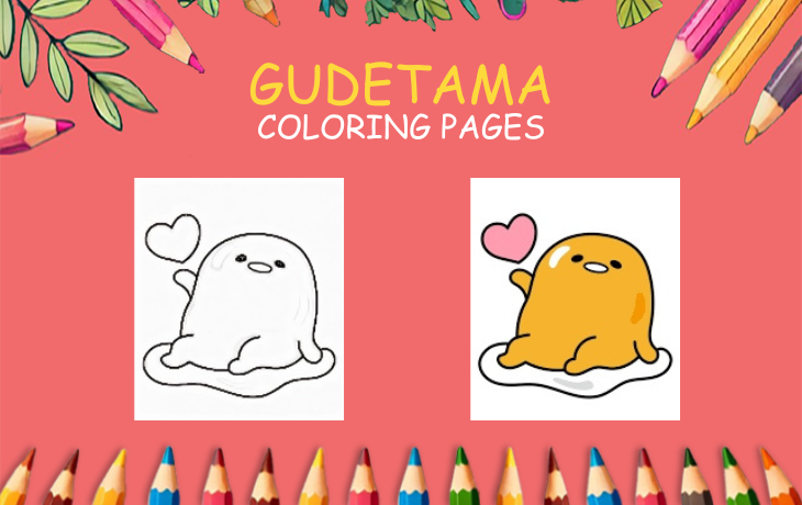 gudetama coloring pages