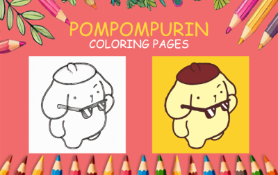 pompompurin coloring pages