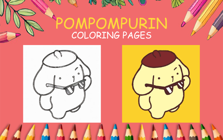 pompompurin coloring pages